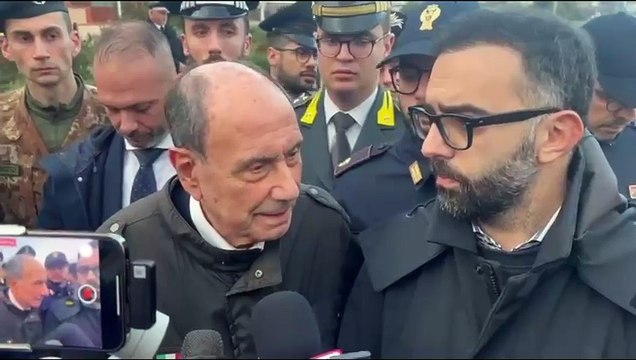Messina, Schifani nei luoghi devastati dal ciclone Harry: Faremo di tutto per restituire i luoghi che la natura violenta ha voluto togliere