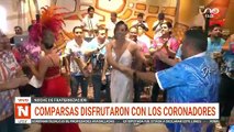 COMPARSAS DISFRUTARON CON LOS CORONADORES