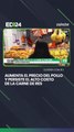 Aumenta el precio del pollo y persiste el alto costo de la carne de res