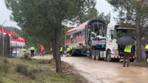 Continúan los trabajos de retirada del Iryo accidentado en Adamuz