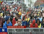 Juventud venezolana marcha en respaldo al Presidente Nicolás Maduro y la Primera Dama Cilia Flores