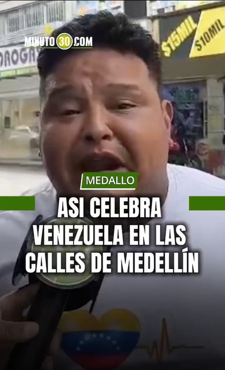 Así celebra Venezuela en las calles de Medellín