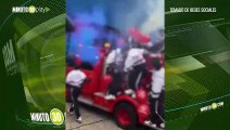 El polémico 'alquiler' de un carro de bomberos de Jericó para entrada de estudiantes en Sabaneta