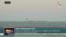 France intercepts Russian oil tanker with support from the United Kingdom