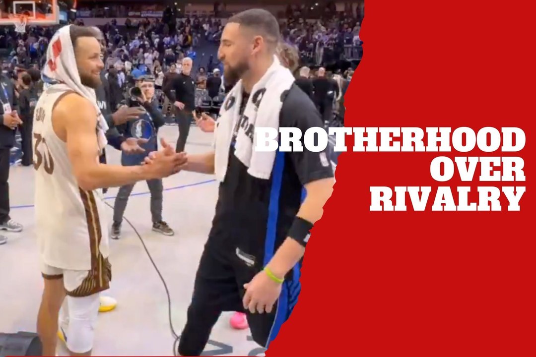 Stephen Curry shares an emotional moment with Klay Thompson despite Warriors loss to the Mavs