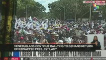 FTS 16:30 23-01: Venezuelans continue rallying to demand return of kidnapped Pres., 1st Lady