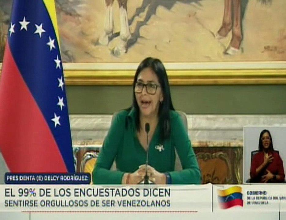 Presidenta (E) indicó que el 85% de los venezolanos prefieren los acuerdos y no la confrontación