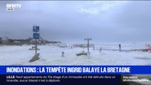 Inondations : la tempête Ingrid balaye la Bretagne - 23/01
