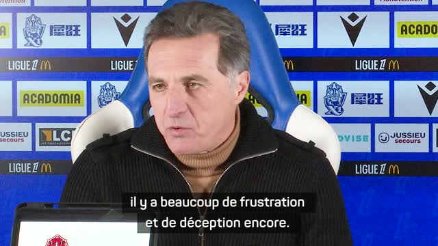 Auxerre - Pélissier : "Beaucoup de frustration"