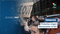 Protestas en rechazo a los brutales operativos del ICE