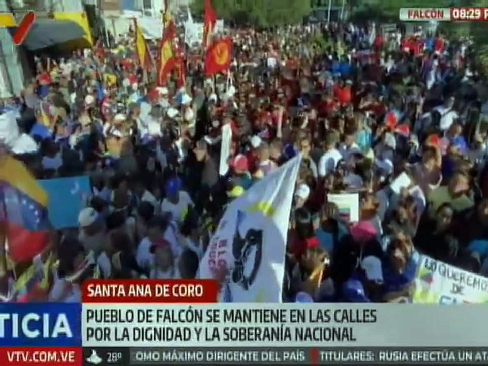 Poder Popular organizado de Falcón se movilizó por la defensa de la soberanía nacional