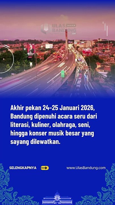 Jangan Lewatkan! 8 Event Bandung 24-25 Jan 2026 yang Bikin Weekend Makin Seru