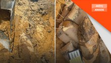 Bom perang dunia kedua ditemukan dalam kebun di Jasin