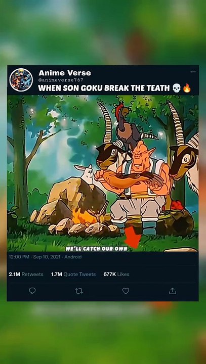 WHEN SON GOKU BREAK THE TEATH 💀🔥