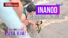 Magpinsan, nakakapit sa tulay sa gitna ng rumaragasang ilog | Dami Mong Alam, Kuya Kim!