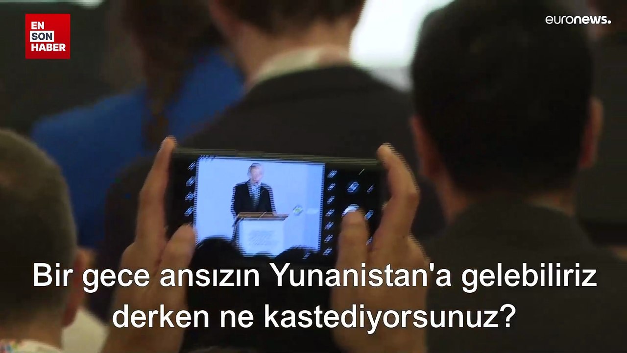 Erdoğan ile Yunan gazeteci arasında 'bir gece ansızın gelebiliriz' diyaloğu