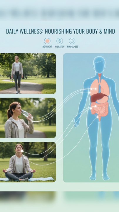 “Simple Daily Habits for a Healthy Body” 🥰💪