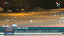 United States: Winter storm sweeps across nearly half of country