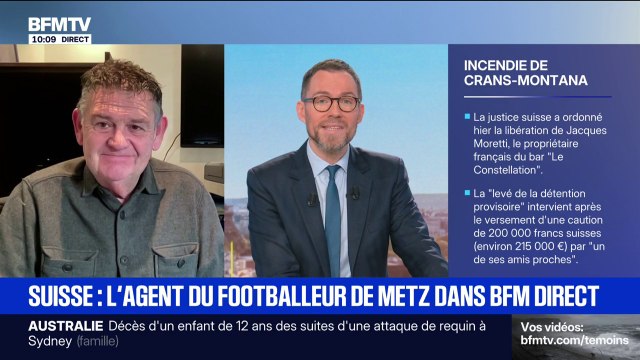 Il regarde devant : le footballeur Tahirys Dos Santos, grièvement brûlé dans l’incendie de Crans-Montana, va mieux, annonce son agent