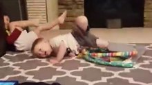 'Almost Buddy, Almost!' - Kid experiences comical botch while trying to mimic older brother
