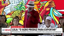 Lula diz que agro produz para exportar em evento do MST; avalia Jesualdo Almeida