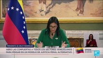 Delcy Rodríguez asegura que 626 denominados presos políticos han sido excarcelados en Venezuela