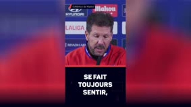 Atlético - Simeone : L'absence d'un joueur comme Griezmann se fait toujours sentir