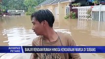 Penampakan Banjir Rendam Permukiman Warga di Pantua Subang Imbas Tanggul Jebol