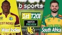 West Indies vs South Africa  2026 | SA vs WI, 1st T20 Match Preview |