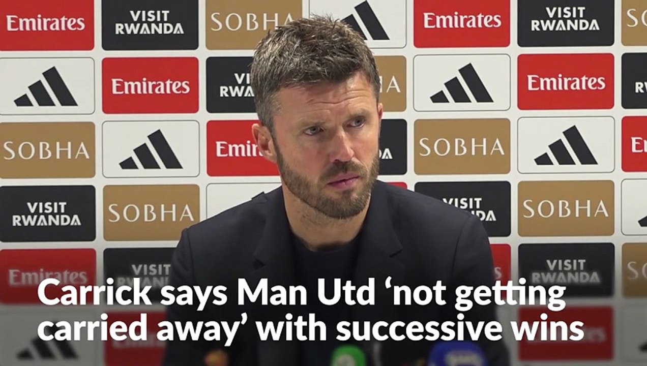 Carrick says Man Utd 'not getting carried away' with back-to-back wins in Premier League