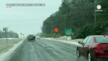 Take a look at the difference between road conditions at the North Carolina/South Carolina ...