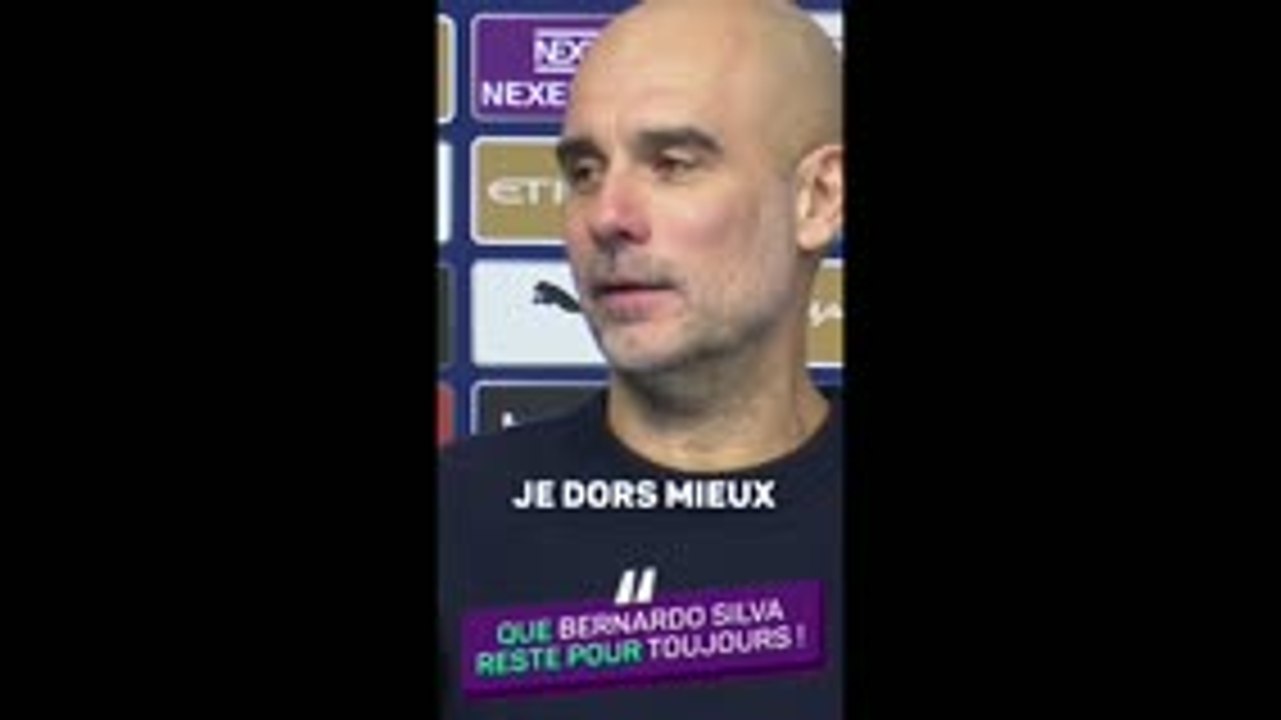 Man. City - Guardiola : "J'aimerais que Bernardo Silva reste pour toujours !"