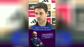 Arteta addresses Vieira’s mental strength comments