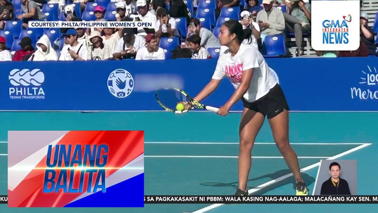 PH tennis player Alex Eala, kabilang sa mga maglalaro sa WTA 125 Philippine Women's Open na magsisimula ngayong araw | Unang Balita