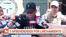 Tres aprehendidos por el linchamiento de un hombre en Cotoca