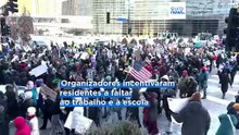 Milhares de pessoas manifestam-se e centenas de empresas fecham em protesto contra a presença do ICE no Minnesota