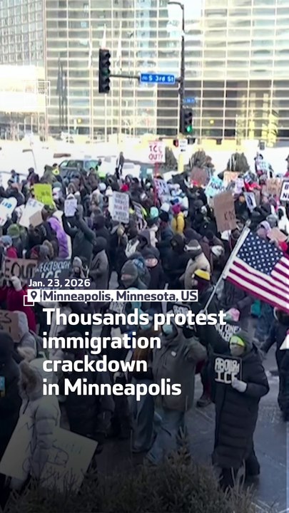 Thousands Protest Immigration Crackdown in Minneapolis
