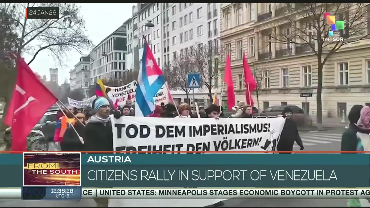 Austria | Citizens rally in support of Venezuela