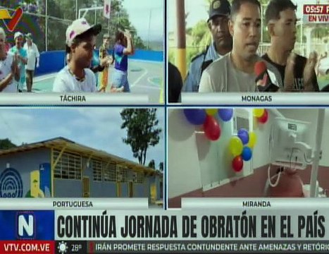 Monagas | Comuna Juana Ramírez La Avanzadora rehabilita cancha de usos múltiples
