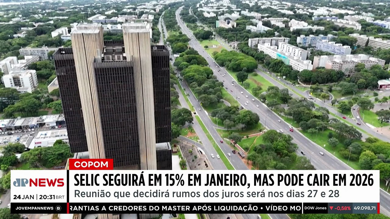 Selic seguirá em 15% em janeiro, mas pode cair ainda em 2026