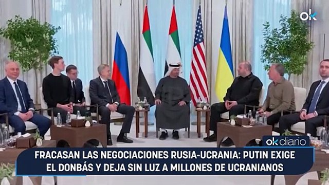 Fracasan las negociaciones Rusia-Ucrania: Putin exige el Donbás y deja sin luz a millones de ucranianos