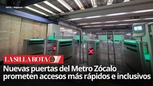 Metro CDMX se moderniza: instalan 20 nuevas puertas en estación Zócalo