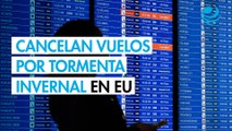 Miles de vuelos cancelados antes de tormenta invernal en Estados Unidos