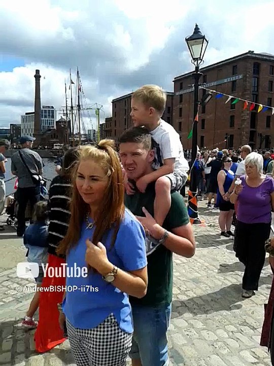 A busy Saturday morning at Albert Dock in Liverpool