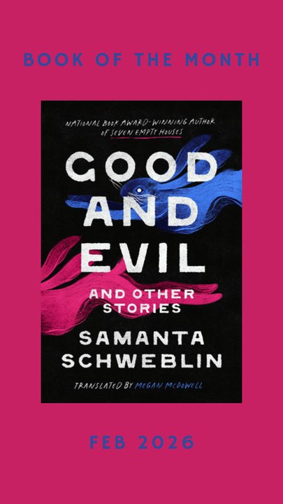 Book of the Month February 2026 - Good and Evil and Other Stories by Samanta Schweblin