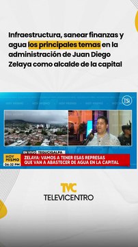 Infraestructura, sanear finanzas y agua los principales temas en la administración de Juan Diego Zelaya como alcalde de la capital