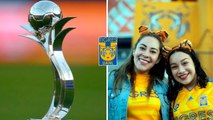 Orgullo auriazul La afición de Tigres Femenil posa con su trofeo del AP2025