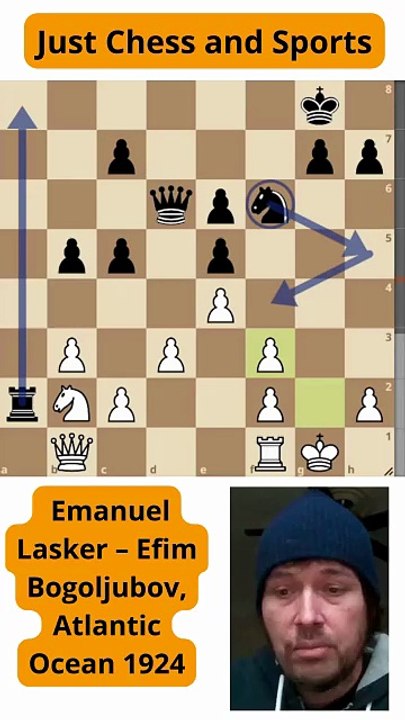 Emanuel Lasker vence a Bogoljubow con un tenedor (1924)