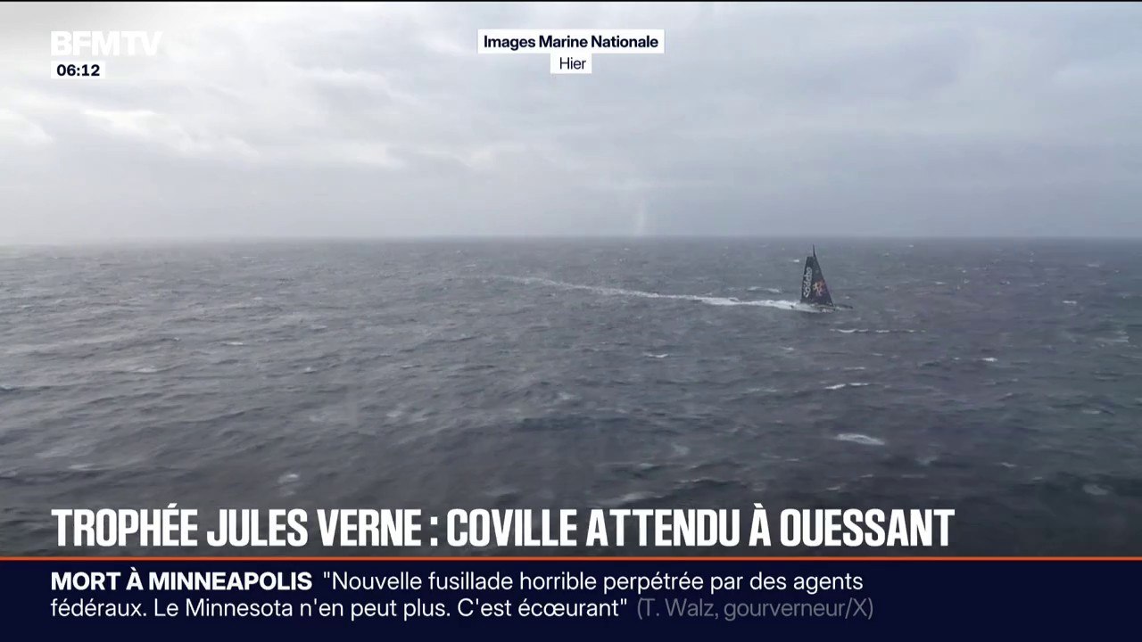 Thomas Coville et son équipage attendus ce dimanche matin à Brest pour boucler leur tour du monde à la voile