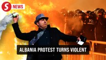 Protesters hurl petrol bombs at Albania government building